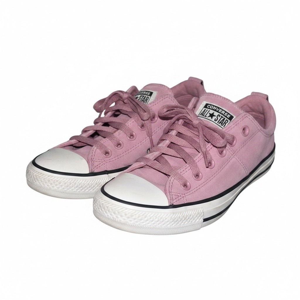 Converse All Star Madison Pink Suede Womens Sz 8